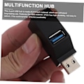 Miniatyrbild 8 av 8: Trippel USB-portar Hub Splitter USB till Adapter Dockhållare för Tangentbord Portabel Datahubb