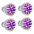 Miniatyrbillede 1 af 5: 4 stk. Fuld Spektrum LED Vækstlys Pære E26 E27 Gu10 E14 28 LED'er