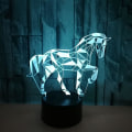 Pikkukuva 2 / 5: 3D Hevosen Yövalo 7 Värillinen LED-Pöytälamppu USB-Lataus