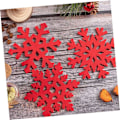 Miniatyrbild 8 av 8: Värmeisolerade Snöflingekunderlägg 10 st Slumpmässig Stil Koppunderlägg för Julstämning