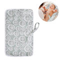 Miniatyrbillede 1 af 5: Baby Portable Skiftpude, Bleiepose, Rejseunderlag Grey Lemon