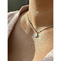 Miniatyrbillede 3 af 5: Htooo Kvinders Halskæde, charme 18k Forgyldt Rustfrit Stål Slangekæde Smykker Bling Drop Vedhæng Choker Halskæder Til Piger