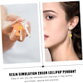 Miniatyrbilde 8 av 8: Lollipop Anheng Miniatyr Lollipops Charms Øredobber