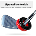 Pikkukuva 2 / 2: Golf-maila Swing Weight Donut -painotettu rengas lämmittelyharjoitteluun, punainen ja musta
