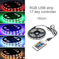 Miniatyrbillede 3 af 5: 12 RGB 5050 SMD Vandtæt USB LED Sort Stribelys