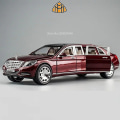 Miniatyrbild 2 av 5: 1/24 Maybach S600 Leksaksbil i Metall, Hög Simulation, Gjutna Metallleksaker, Modeller, Fordon för Pojkar, Barnkollektion, Presentbilar Red