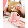 Miniatyrbilde 3 av 5: 380ml/15oz Keramisk Katt Kopper Mugg Med Katt Kopper, Søt Keramisk Kaffe Kopper Med Nydelig Kitty Rustfritt Stål