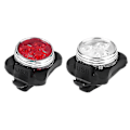 Miniatyrbillede 1 af 3: 3-Modes Cykellys Indbygget Genopladelig USB LED 2 stk