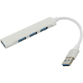 Miniatyrbild 1 av 8: USB-hubb 4 Portar USB Förlängningssplitter Aluminiumlegering Datahubb USB3.0 Datoradapter Överbelastningsspänningsskydd