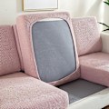 Miniatyrbild 1 av 5: Ren Färg Tjock Elastisk Soffaöverdrag Modern Minimalistisk Soffa pink