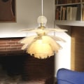 Pikkukuva 2 / 5: 50 cm riippuvalaisin, moderni akryyli, sähköpinnoitettu, lyhtydesign