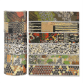 Miniatyrbild 4 av 5: 12 rullar Washi Tape Set Djur Washi Tape Dekaler Leopardmönster Skolmaterial Lim