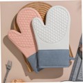 Miniatyrbild 6 av 8: Baker Ugnshandskar Grytlappar och Grytunderlägg Isolerande Handskar Dekorativ Design för Köksanvändning