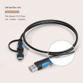 Miniatyrbild 3 av 5: Vention A60 Micro USB till Type-C Datakabel