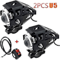 Miniatyrbillede 1 af 5: 2 stk. Motorcykel Forlygte U5 LED Universal Lampe 3000Lm