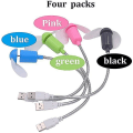 Pikkukuva 2 / 5: 4 kpl USB Mini Letku Tuuletin Metalli Joustava Jäähdytystuulin