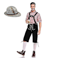 Pikkukuva 4 / 5: Miesten Baijerilainen Oktoberfest-asusetti Up Fancy Oktoberfest- ja Olutjuhliin L Red