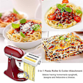 Miniatyrbilde 2 av 5: For KitchenAid 3 i 1 Nuddelmaskindeler Fettuccine Kutter Rulletilbehør Stativmiksere Pasta Fo-yuhao
