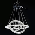 Miniatyrbillede 5 af 5: 3-armet 70 cm Krystal Dæmpbar LED-Lysekrone Hængende Lampe
