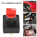 Miniatyrbillede 5 af 5: Afbryder Rotationsafbryder, Batteri Switch Strøm Til Bil Varevogn Lastbil Båd (1 stk, Sort Rød)