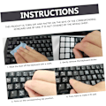 Miniatyrbillede 4 af 8: Notebook Keyboard Stickers 10 stk. Universal Computer Beskytter Multi-sprog Layout Let at Påføre Rengør Tastatur