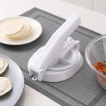 Miniatyrbillede 3 af 4: Dumpling Skin Easy Maker Manuel Dumpling Wrapper Maker Wonton Dej Presser Dumpling Pink
