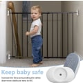 Miniatyrbilde 5 av 5: Babygrindbeskyttersett for vegg, utvidelse for trappegrind, hvit sikkerhetsbeskytter for vegg