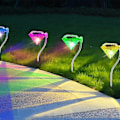 Miniatyrbillede 5 af 5: Solcellelamper Udendørs Led Solhave Græsplæne Landskab Lampe