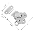 Miniatyrbillede 5 af 5: 4-pak 304 Rustfrit Stål Twistlås Med Holder Og Fjeder Butterfly Zip Til Kasser