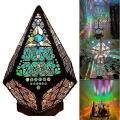 Miniatyrbilde 1 av 5: LED Fargerike Diamantlys Polarstjerne Gulvlampe Bohemia Dekor Gulvlampe