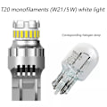 Miniatyrbilde 2 av 5: 7443 LED-pære Bremslys Blinklys 6500k Super Lys Baklys