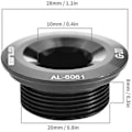 Miniatyrbillede 4 af 5: Crankbolt til Mountain og Landevejscykler - Aluminium Legering - Cykelkrankbolt - Kædebladskruer