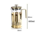 Miniatyrbilde 2 av 5: Rustfritt glass kaffemaskin Tyrkisk kanne 600ml Te-brygging