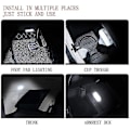 Pikkukuva 2 / 5: 2 kpl Auton Led-valot Sisätiloihin, Led Sisävalot Autoon 6 Kirkkaalla Led-lampulla, Kannettava, Usb Ladattava Valo (lämmin Valkoinen Valo) Szk