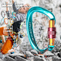 Pikkukuva 3 / 5: Pro Safety Master Lock D-Soljen Kiipeilylukko Karabiini Varuste