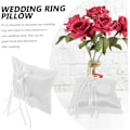 Miniatyrbillede 8 af 8: Unik Blomsterdesign Pude Vielsesring Pudeholder til Bryllup Bryllup