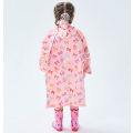 Pikkukuva 5 / 5: Lasten Sadevaatteet, 3D Piirretty Lasten Taaperon Sadetakki Takki Poncho Pojalle Tytölle (Keltainen Leipä) Pink Bow L