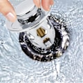 Miniatyrbillede 4 af 5: Kerne Push-Type Håndvaskprop Hurtig Tætning og Dræning Vandtæt Til Køkken Badeværelse Silver