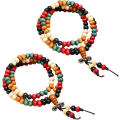 Miniatyrbilde 1 av 5: Sett med 2 108 stk Tibetanske Buddhistiske Bønnperler Flerlags Runde Sandaltreperler