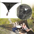 Miniatyrbild 4 av 5: Hängande Camping Triangelhängmatta för Flera Personer