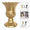 Miniatyrbilde 4 av 5: Elegant Retro Metall Jern Blomster Vase Retro Metall Blomster Vase (gull) (1 stk)