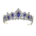 Miniatyrbillede 3 af 5: Brude-Tiara Krone Bryllup Legering Krone Rhinestone Krystal Hårtilbehør