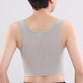 Miniatyrbillede 4 af 5: Kvindes Brystbinder Stærk Elastisk Bånd Tanktop Shapewear Åndbar Toppe Til Tomboy Trans Lesbisk Gray