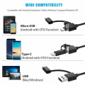 Pikkukuva 3 / 5: 1600x 3-in-1 USB-digitaalinen mikroskooppi, tyyppi-C, 8 LED-valoa