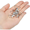 Miniatyrbilde 1 av 3: 50 stk Svingbare Nøkkelringer Spenner Trigger Snap Kroker D-Ring