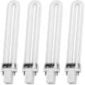 Miniatyrbilde 1 av 5: 4 stk 9W UV-lampe Lys for Neglekunst Tørker Herding Lampe U-formet Lampe Pære Rør