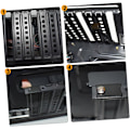 Miniatyrbillede 7 af 8: 2 sæt Støvbeskyttelsesetui Metalnet Computerkabinet Ventilation Blindplade Let at installere Sort 20 stk.*2