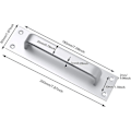 Miniatyrbilde 2 av 5: 2 stk. Dørhåndtak i aluminium, skyvedørhåndtak, branndørhåndtak, toalett dørhåndtak, 7 tommer