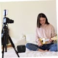 Miniatyrbillede 5 af 8: 2 stk. Polyester Linsepose Taske til Dslr Kamera Linse Vandtæt Stødsikker Slr Etui Beskyt Dit Udstyr