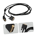 Miniatyrbillede 7 af 8: to Kabel Skærmkabel Guldbelagte Stik Single Link til HDTV Projektor Computer